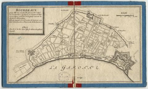 L’acte du 12 novembre 1455 notifie la construction des châteaux Trompette et du Hâ, formant les fortifications de la ville avec le Fort Sainte-Croix.  Cet acte désigne Jean de Vignes comme l’architecte. Début des travaux en janvier 1456.